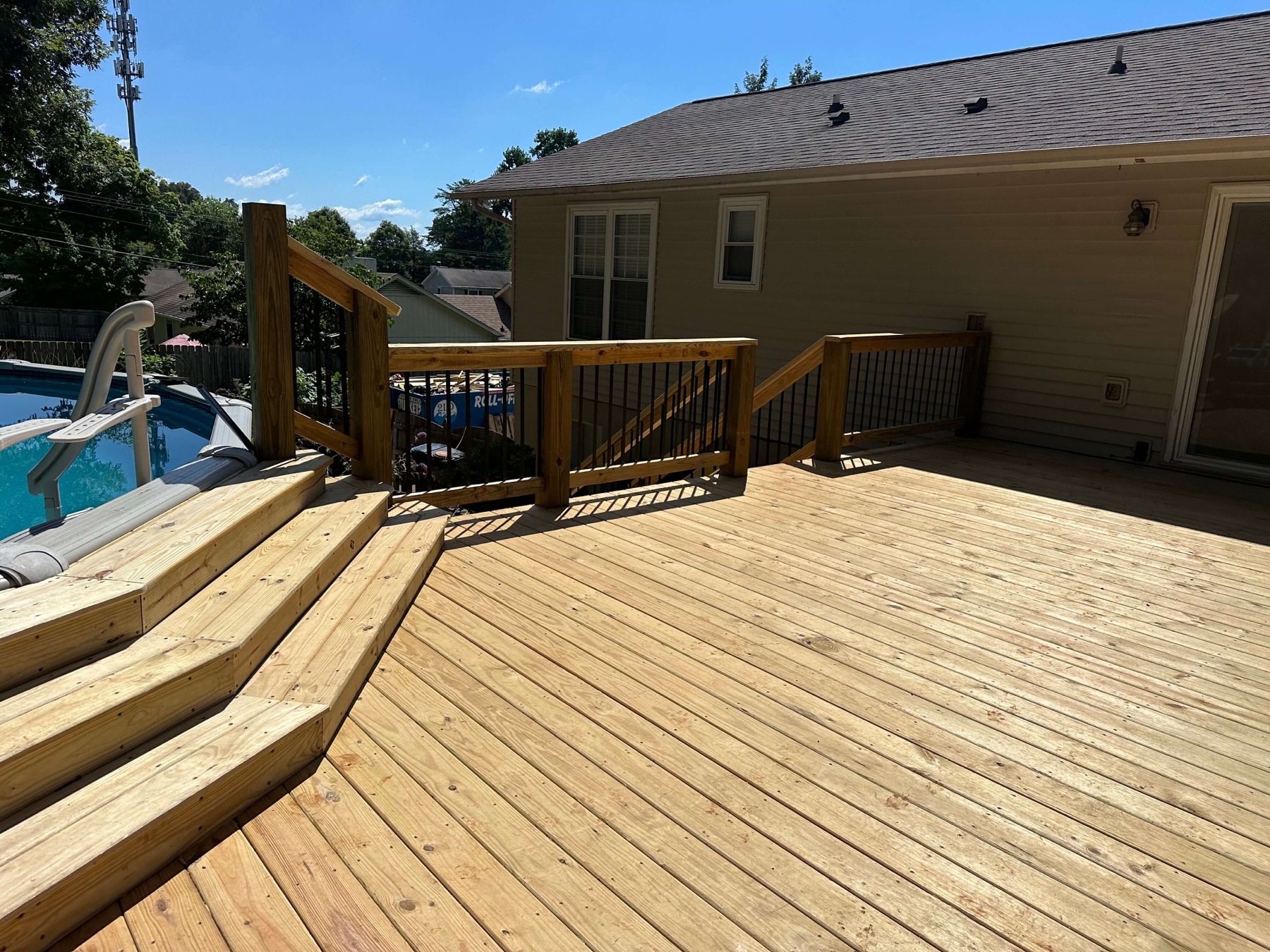 Custom deck build in Knoxville